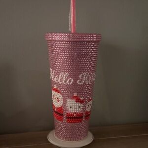 Hello Kitty Pink Rhinestone Tumbler